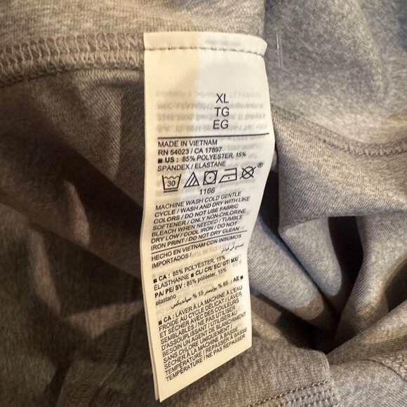 OLD NAVY CLOUD GO DRY LIGHT COMPRESSION LEGGINGS NEW GRAY XL - Picture 9 of 11